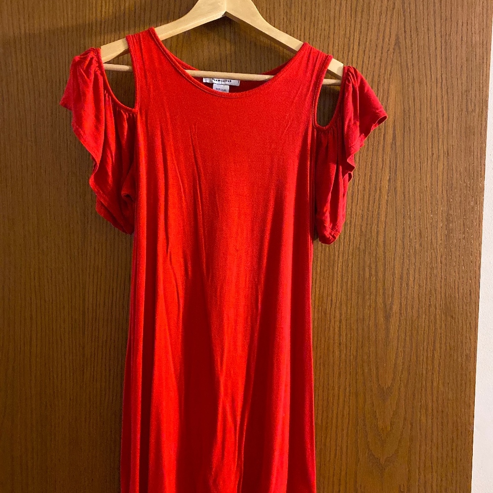 red dress